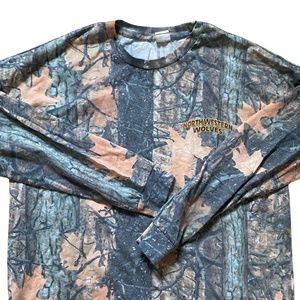 Northwestern Wolves Camo Long Sleeve Tee XS